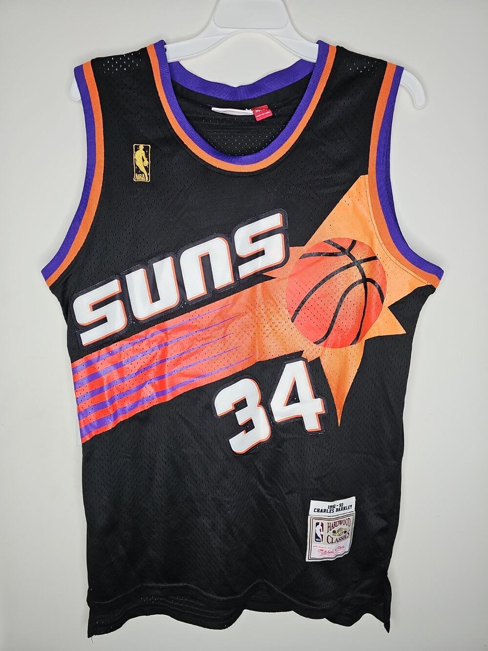 1992-93 Phoenix Suns Charles Barkley #34 Mitchell & Ness Jersey Black Size Small